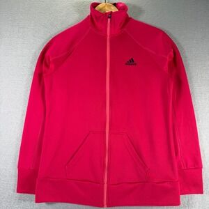 Adidas Climalite‎ Pink Full Zip Track Jacket Athletic Lightweight Women's Small